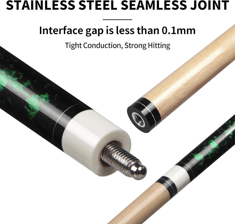 LOTKEY Pool Cue Sticks for Adults,Super Straightened Up 58'' 18 19 20 21 oz Billiard Cues Stick Canadian Maple Tacos De Billar Profesional Set of 4/3/2/1 House Bar Pool Que Table Beginner Pool Queue for Sale - Image 3